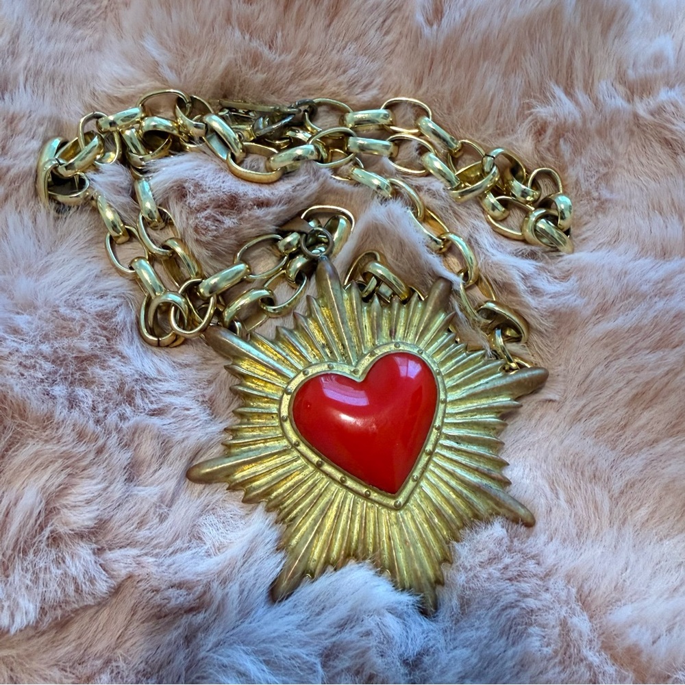 RARE dead stock KTZ (Kokon To Zai) sacred heart necklace - Picture 2 of 5